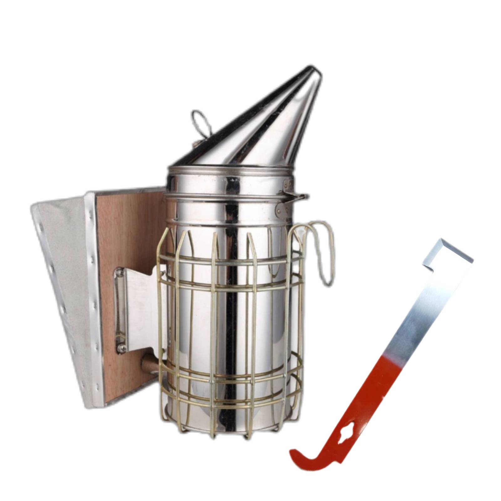 Bee Smoker Tool - 2-in-1 Stainless Steel Bee Smoker Set