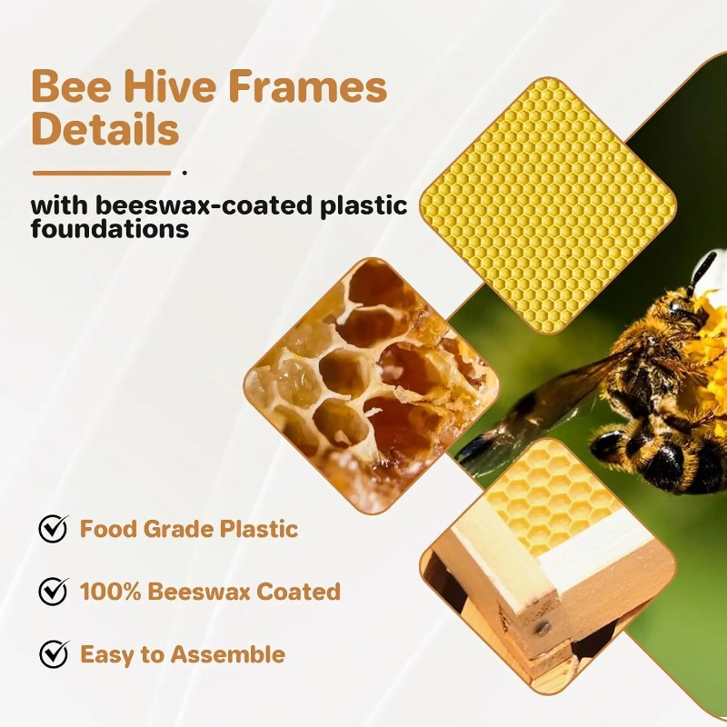 10-Frame Complete Beehive Kit, - Beehive Frame Wax recension och pris