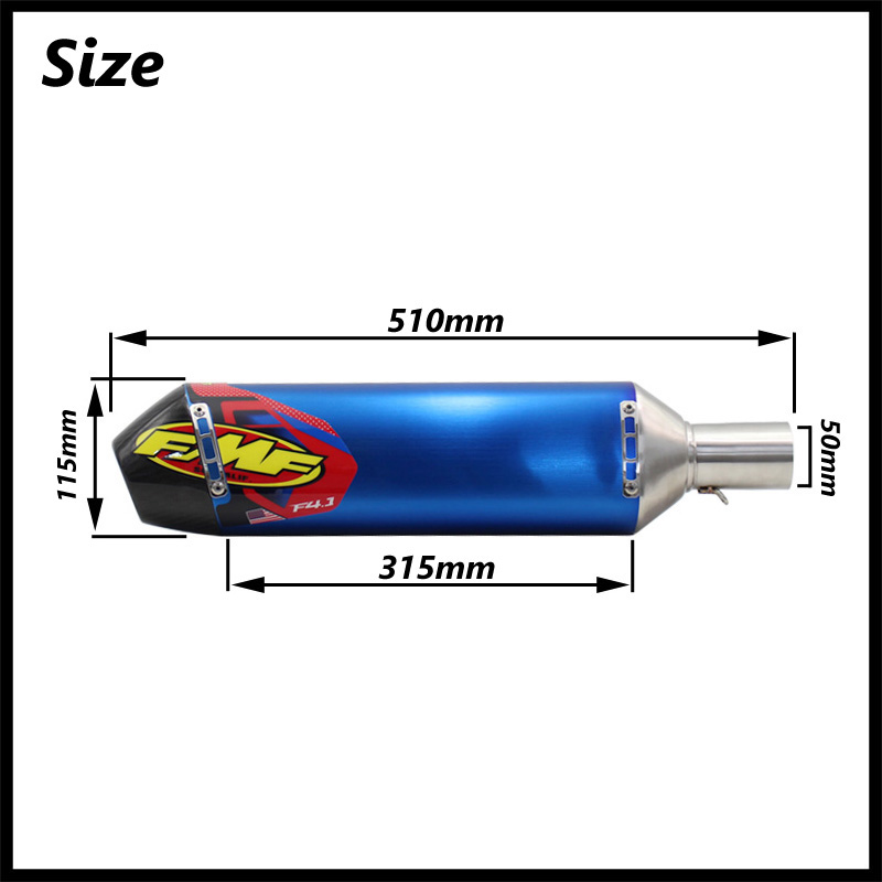 Inlet 50mm FMF 4T Exhaust Pipe - Husqvarna Chainsaw 450 recension och pris