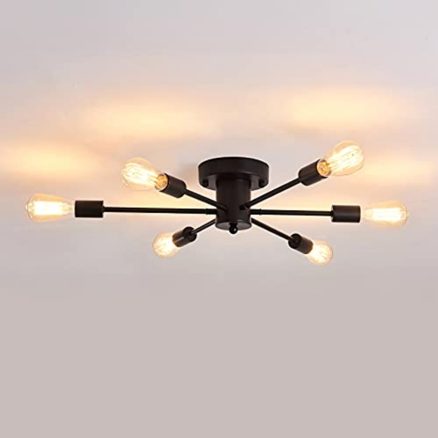 6 Lights Sputnik Semi Flush Mo - Farming A recension och pris