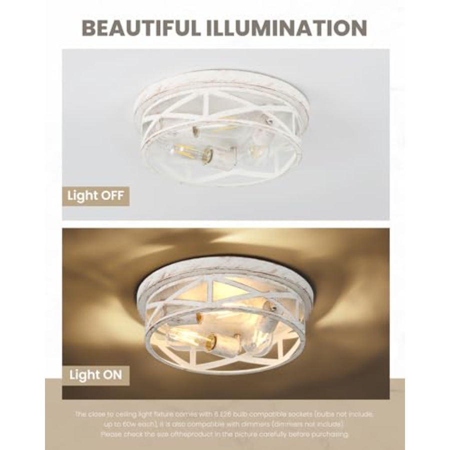 13 inch Flush Mount Ceiling Li - Farming A recension och pris