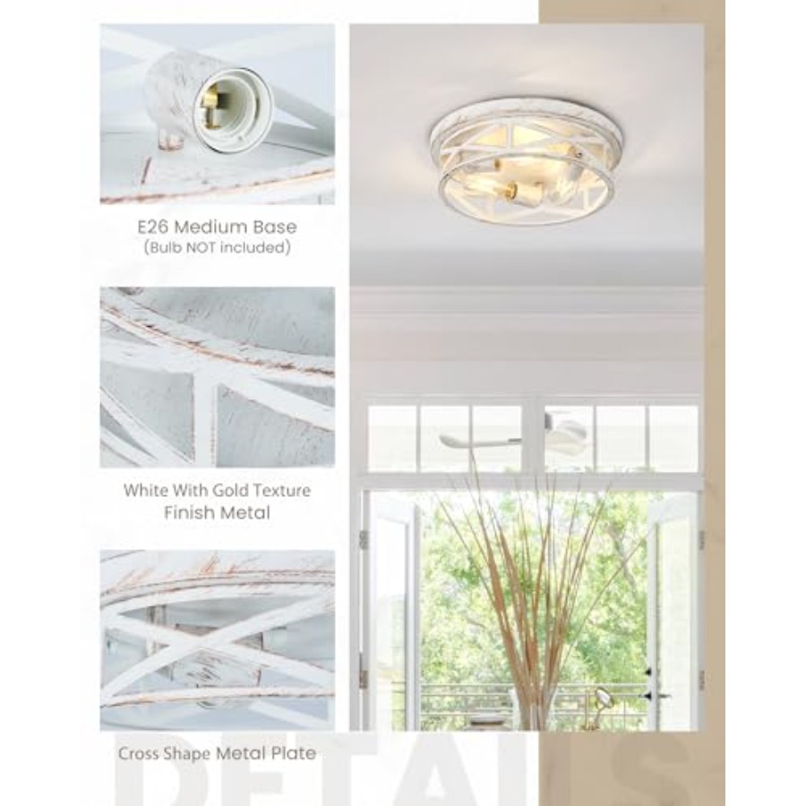 13 inch Flush Mount Ceiling Li - Farming A recension och pris