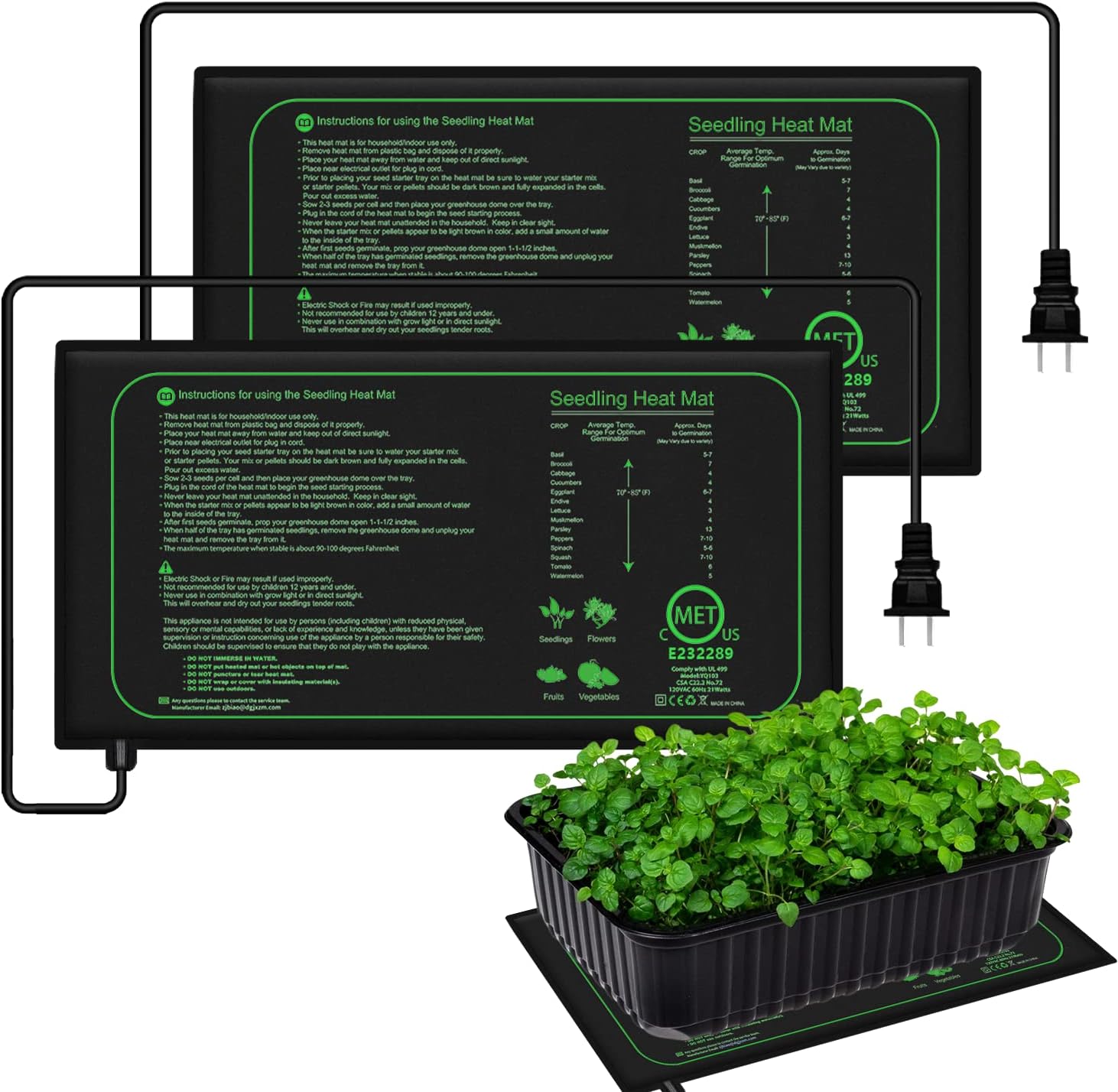10/25/50CM Seedling Heat Mat I - Plant Growth Regulator recension och pris