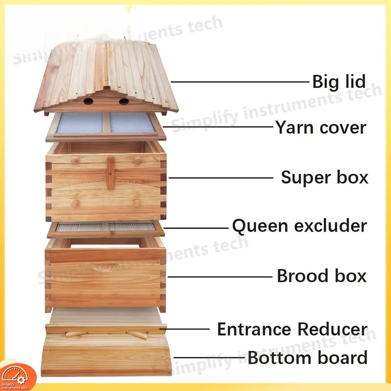 Automatic Self-Flowing Beehive - Beehive Frame Wax recension och pris